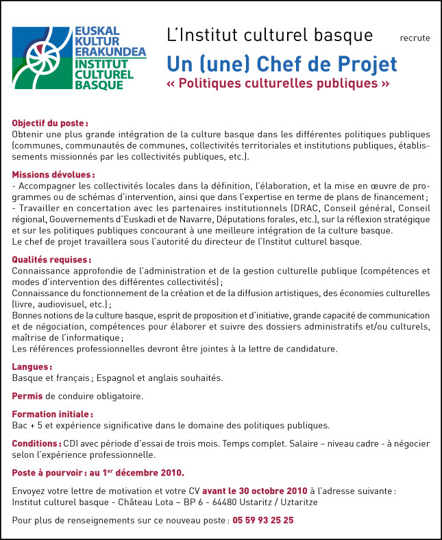lettre de motivation gestion de projet