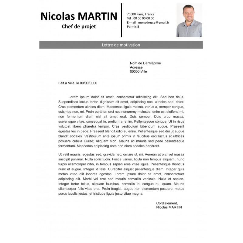 lettre de motivation graphiste