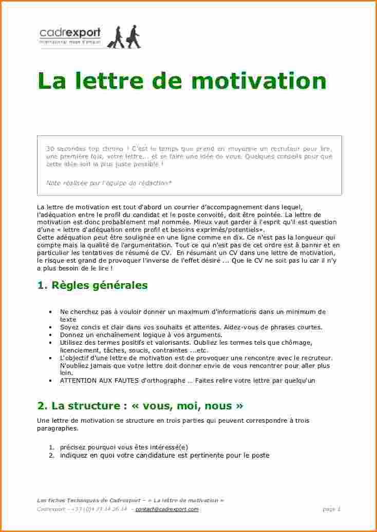 lettre de motivation gratuite candidature spontanee
