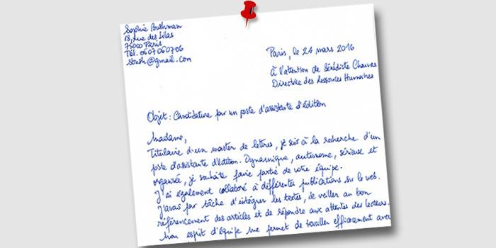 lettre de motivation main ou ordinateur