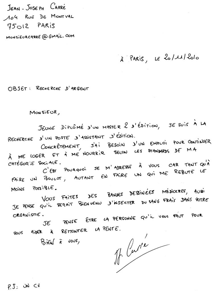 lettre de motivation main ou ordinateur