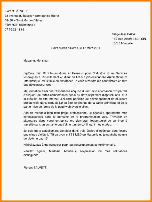 lettre de motivation manager commercial