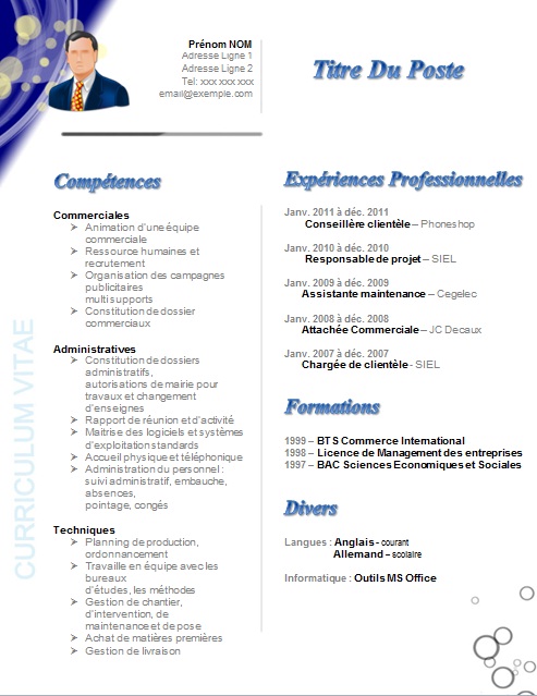 lettre de motivation pour attache commercial