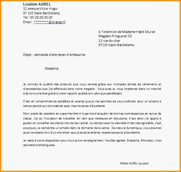 lettre de motivation pour stage assurance