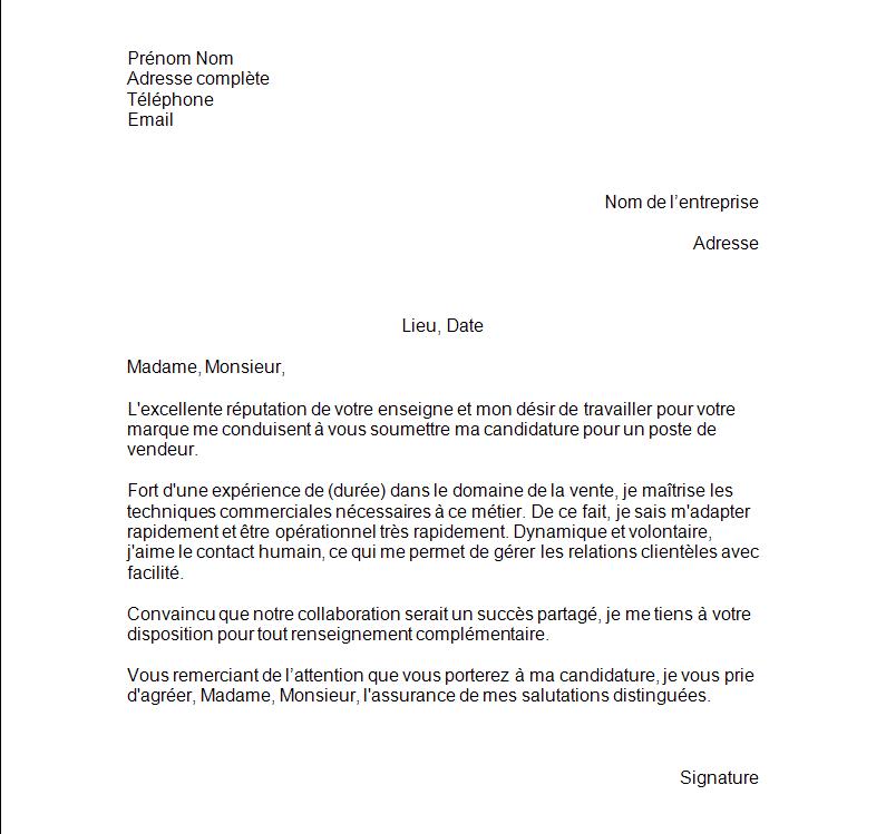 lettre de motivation pour un emploi gratuit