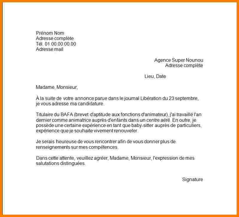 lettre de motivation pour un voyage scolaire