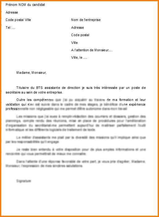 lettre de motivation secretaire gratuite