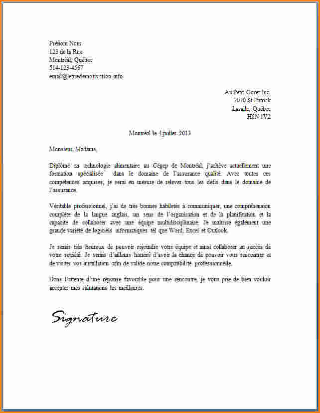 lettre de motivation spontanee secretaire gratuite