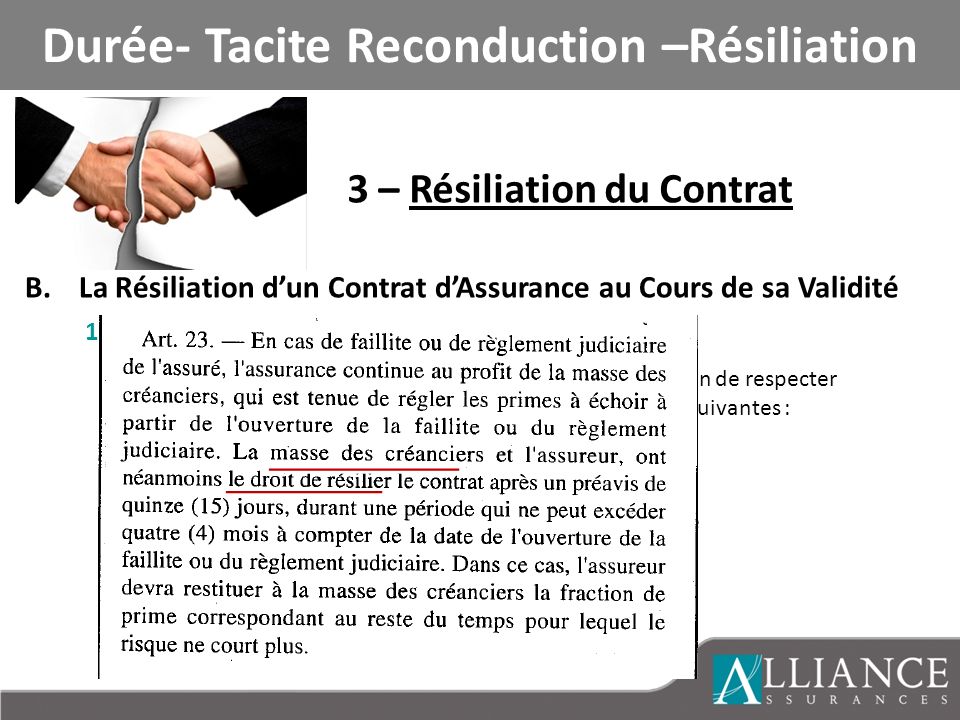lettre de non reconduction d'un contrat d'assurance