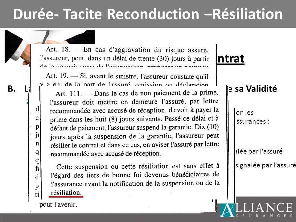 lettre de non reconduction d'un contrat d'assurance