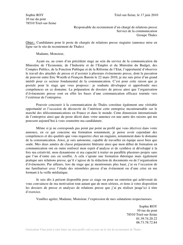 lettre de passation de poste