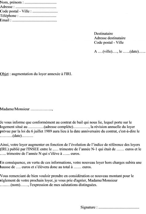 lettre de preavis d'un mois