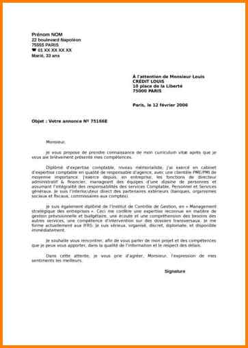lettre de presentation comptable