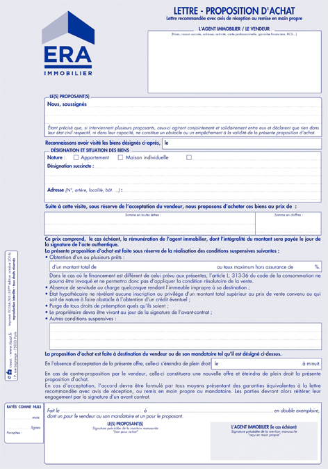 lettre de proposition de vente