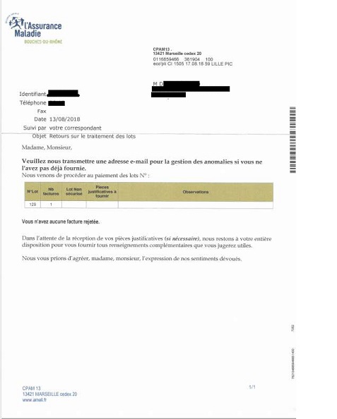 lettre de reclamation assurance maladie