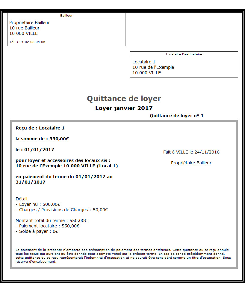 lettre de reclamation de loyer impaye