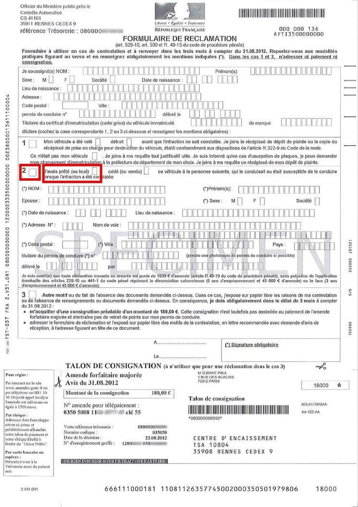 lettre de reclamation garage