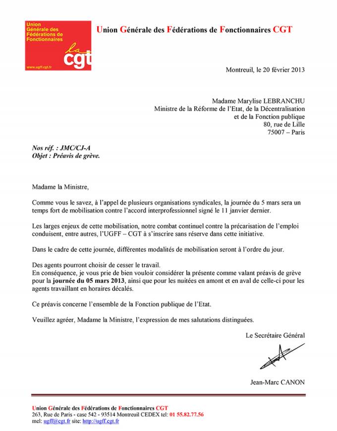 lettre de reduction de preavis
