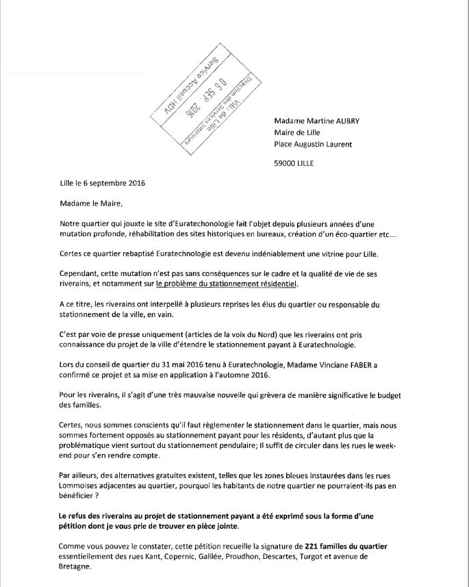 lettre de refus de mutation