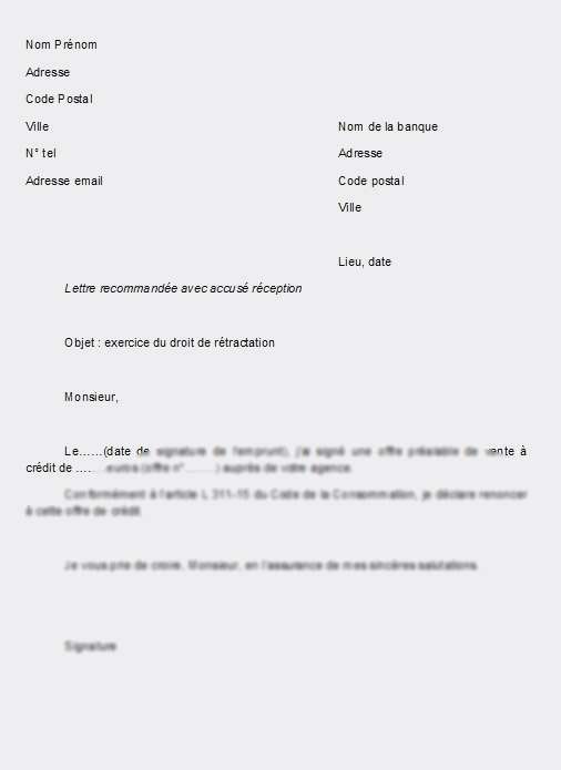 lettre de remboursement anticipe