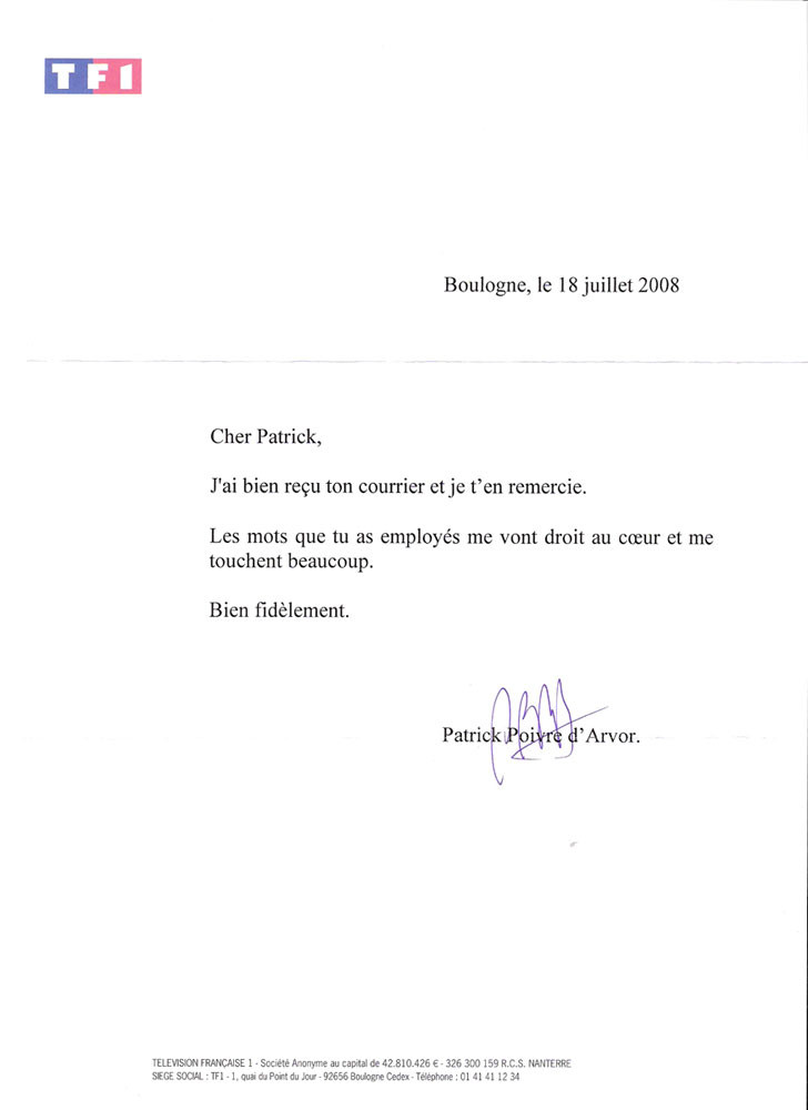lettre de remerciement augmentation