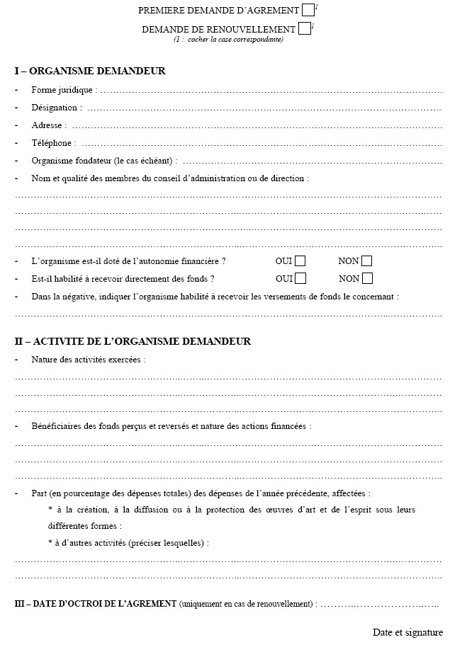 lettre de renouvellement