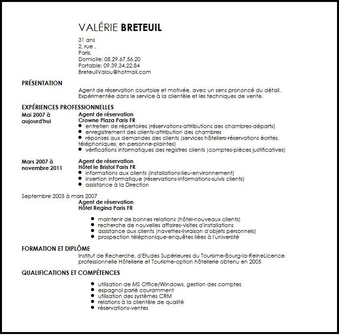 lettre de reservation