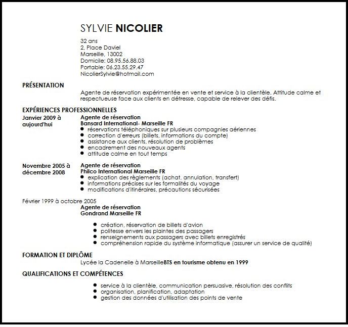 lettre de reservation