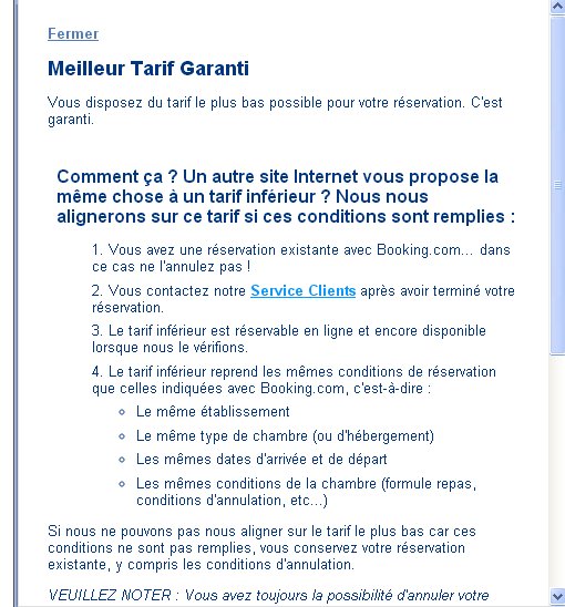 lettre de reservation