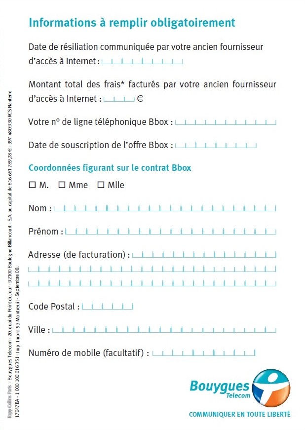 lettre de resiliation fai