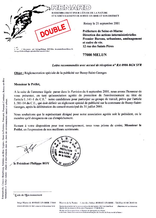 lettre de sollicitation exemple