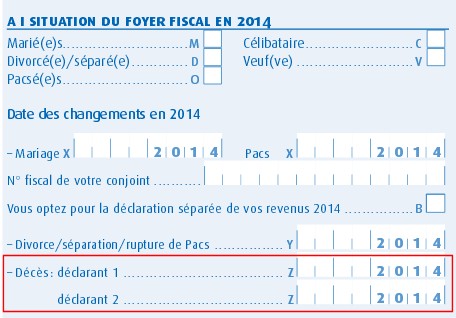 lettre declaration deces impots