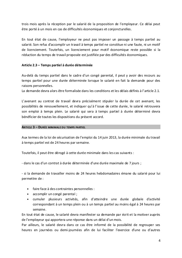 lettre demande conge parental partiel