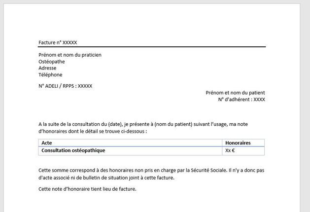 lettre demande de paiement facture