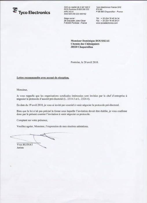 lettre demission chsct gratuite