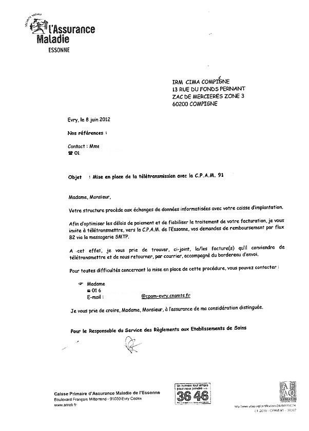 lettre denonciation securite sociale