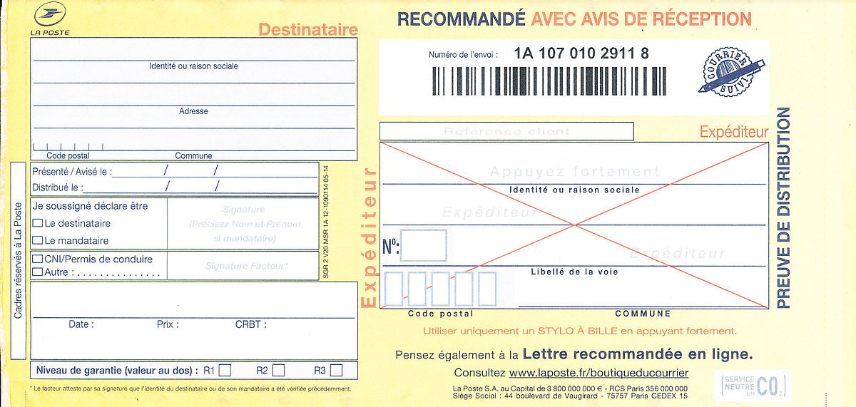 lettre exemplaire
