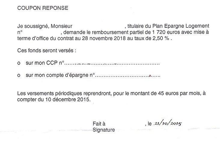 lettre fermeture pel