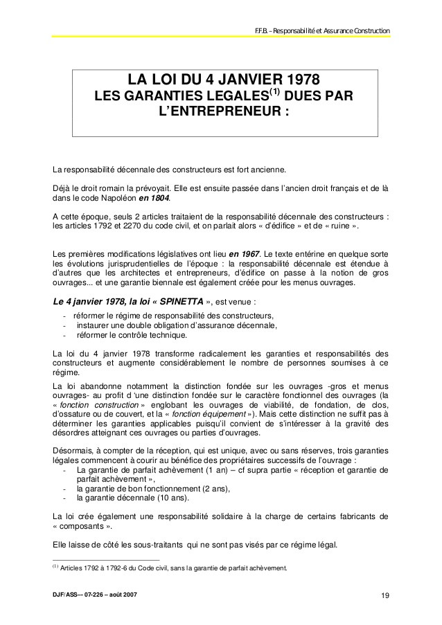 lettre garantie decennale