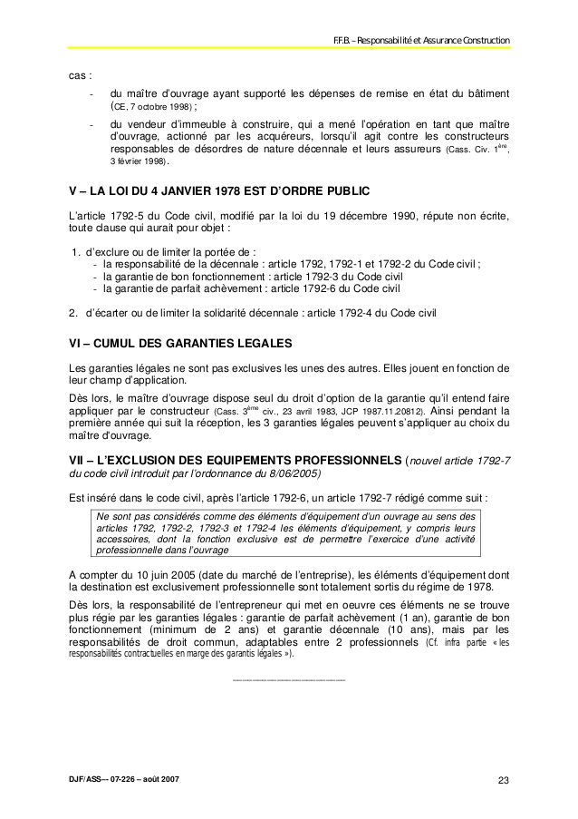 lettre garantie decennale