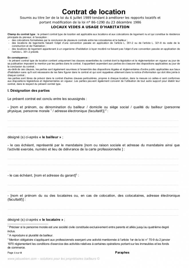 lettre mandataire gratuite