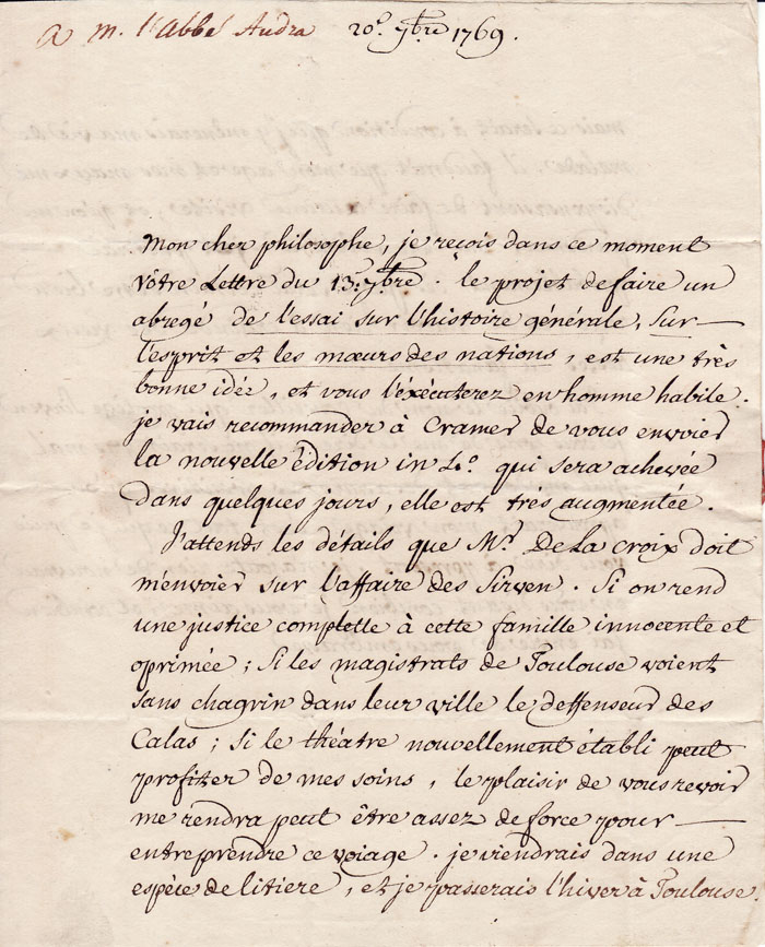 lettre manuscrite