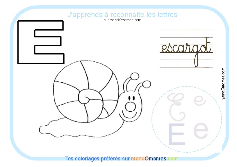 lettre maternelle