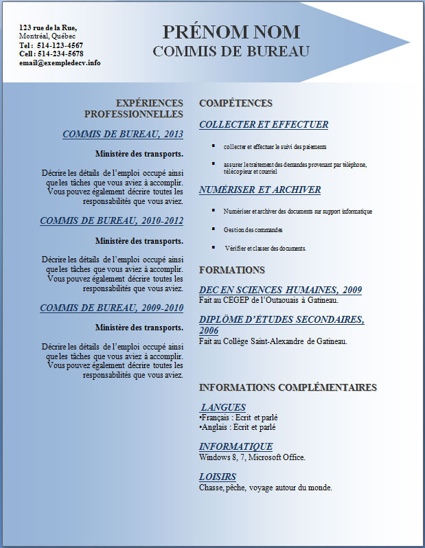 lettre modele gratuite