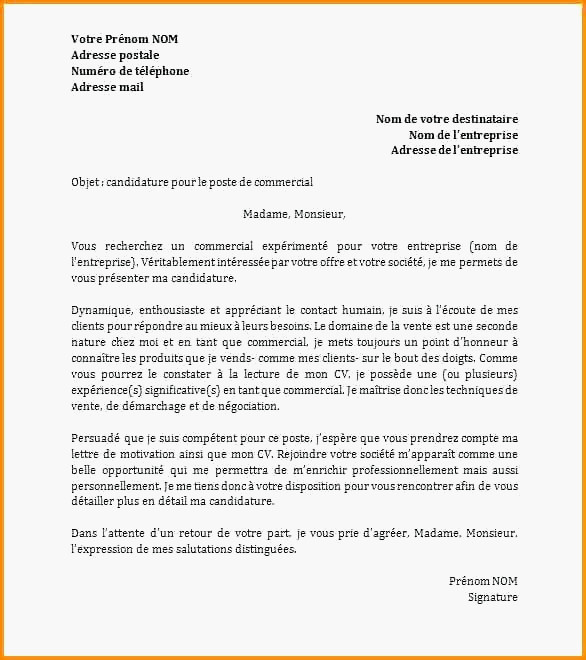 lettre motivation agent de production gratuite