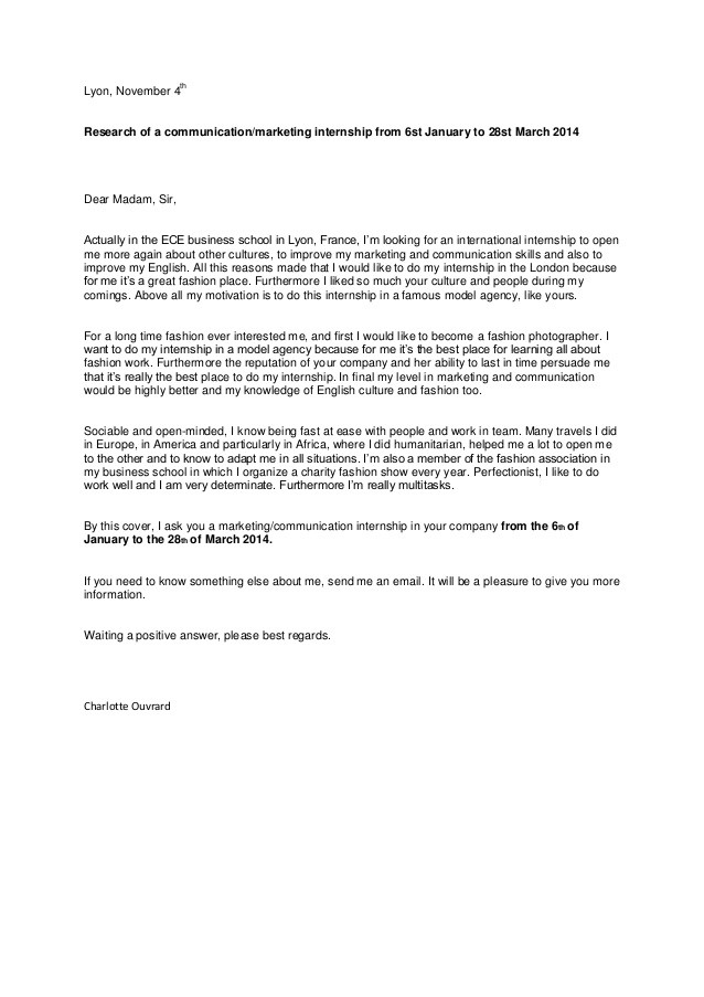 lettre motivation cui