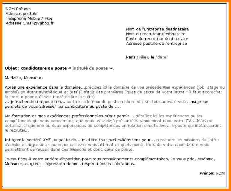 lettre officielle type
