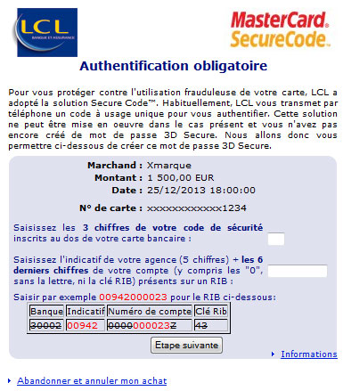 lettre opposition carte bancaire lcl