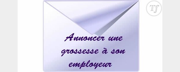 lettre pour annoncer une grossesse a son employeur