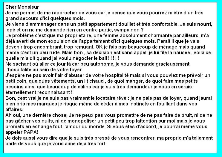 lettre pour annoncer une naissance